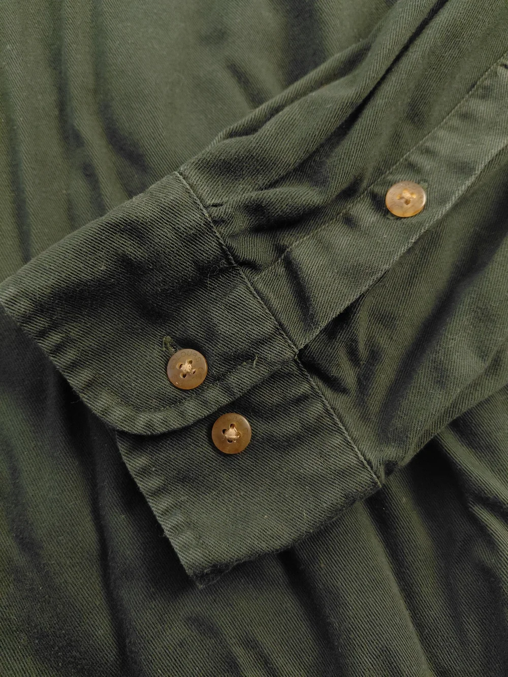 Vintage Alexander Julian Colours Forest Green Heavy Twill Button Down Shirt L